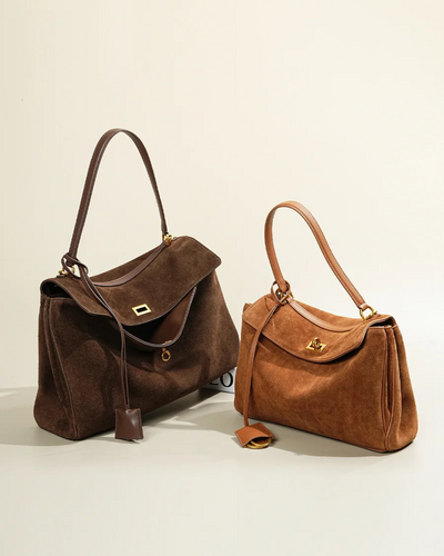 Savannah - ELEGANT SUEDE BAG WITH SOPHISTICATED DESIGN
