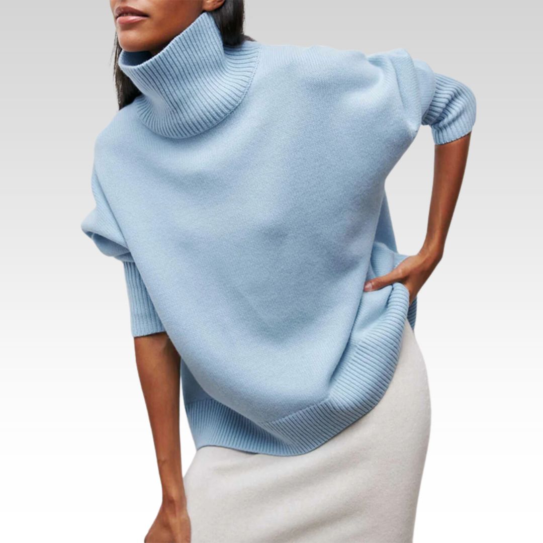 Zyora - Elegant Knitted Turtleneck Sweater