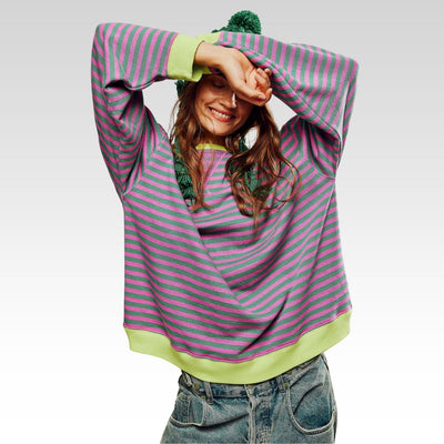 Mana - Striped Oversized Sweater