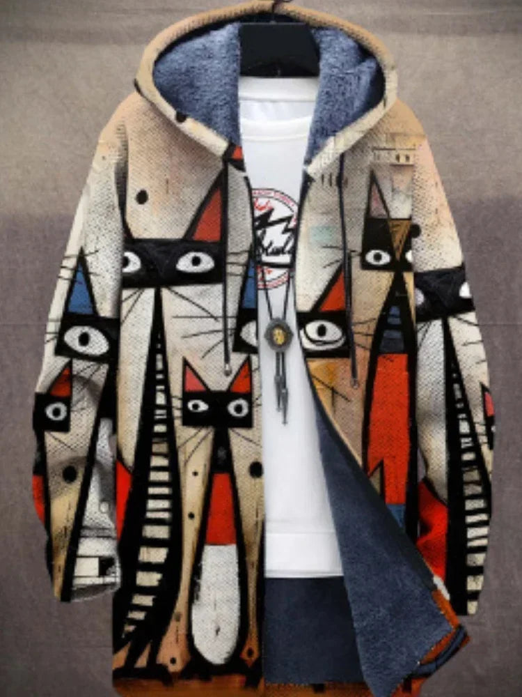 Anna - Artistic Print Coat