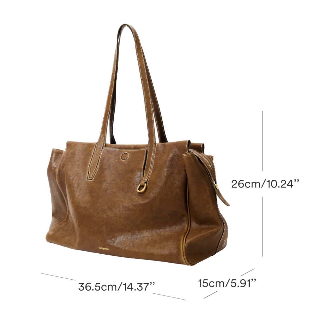 Donald - Elegant Functional Leather - Tote Bag