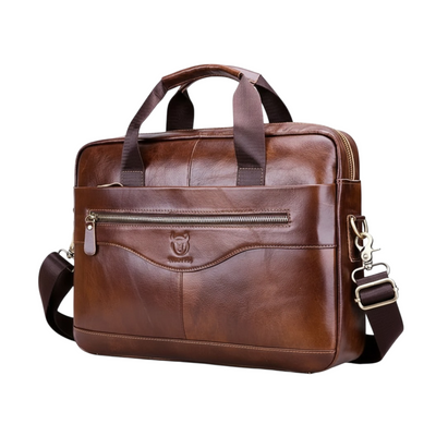 Jacob - Leather Spacious Briefcase - Messenger Bag