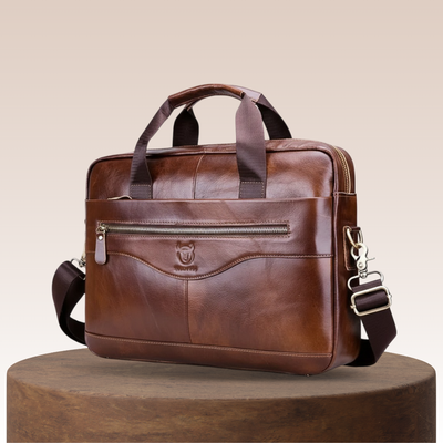 Jacob - Leather Spacious Briefcase - Messenger Bag