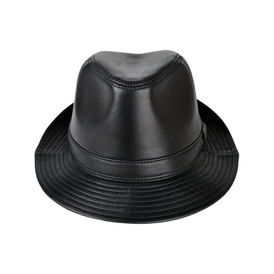 Timothy - Classic Leather Fedora Hat