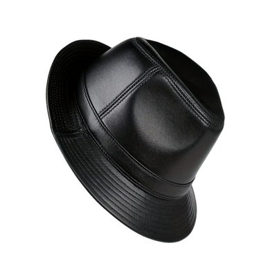 Timothy - Classic Leather Fedora Hat