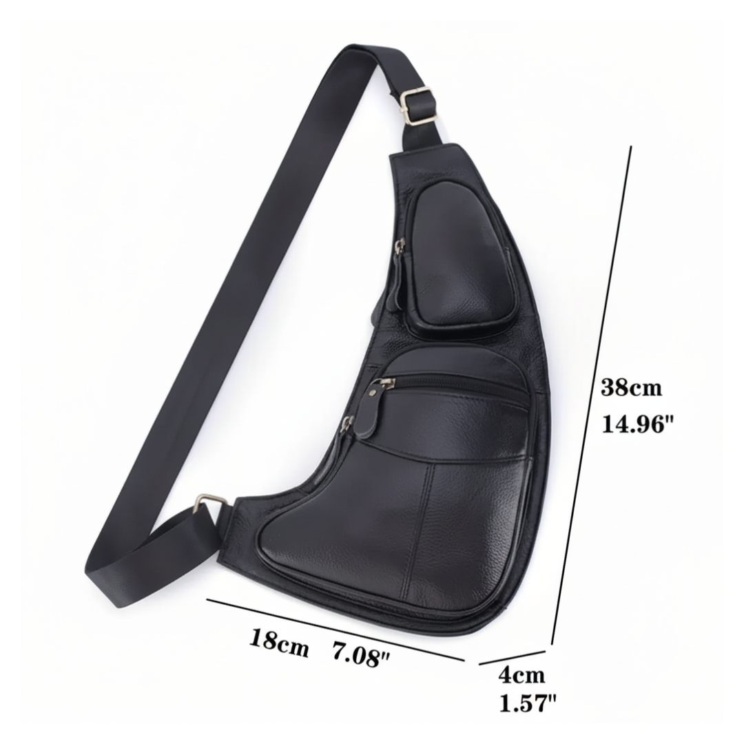 Beckett - Vintage Leather Chest Sling Bag
