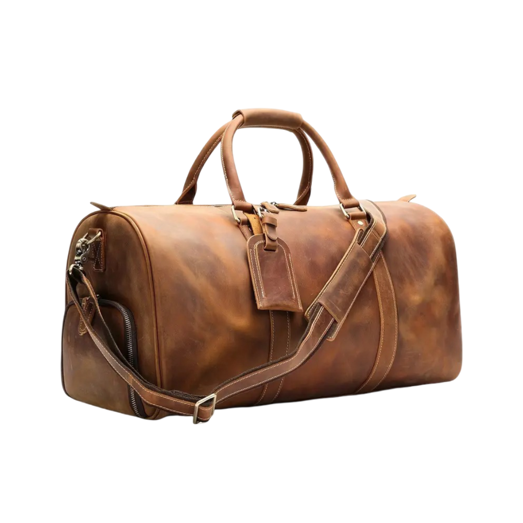 Arden - Classic Leather Duffel Tote