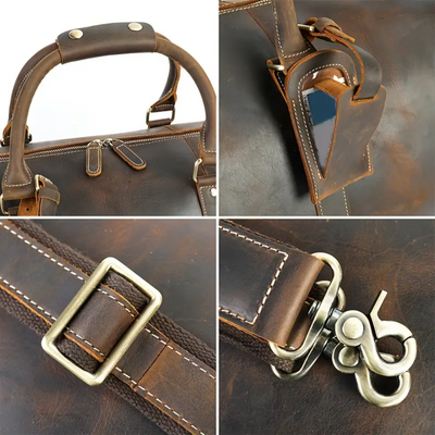 Arden - Classic Leather Duffel Tote