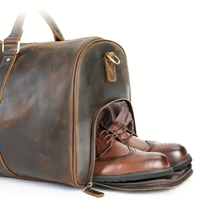 Arden - Classic Leather Duffel Tote