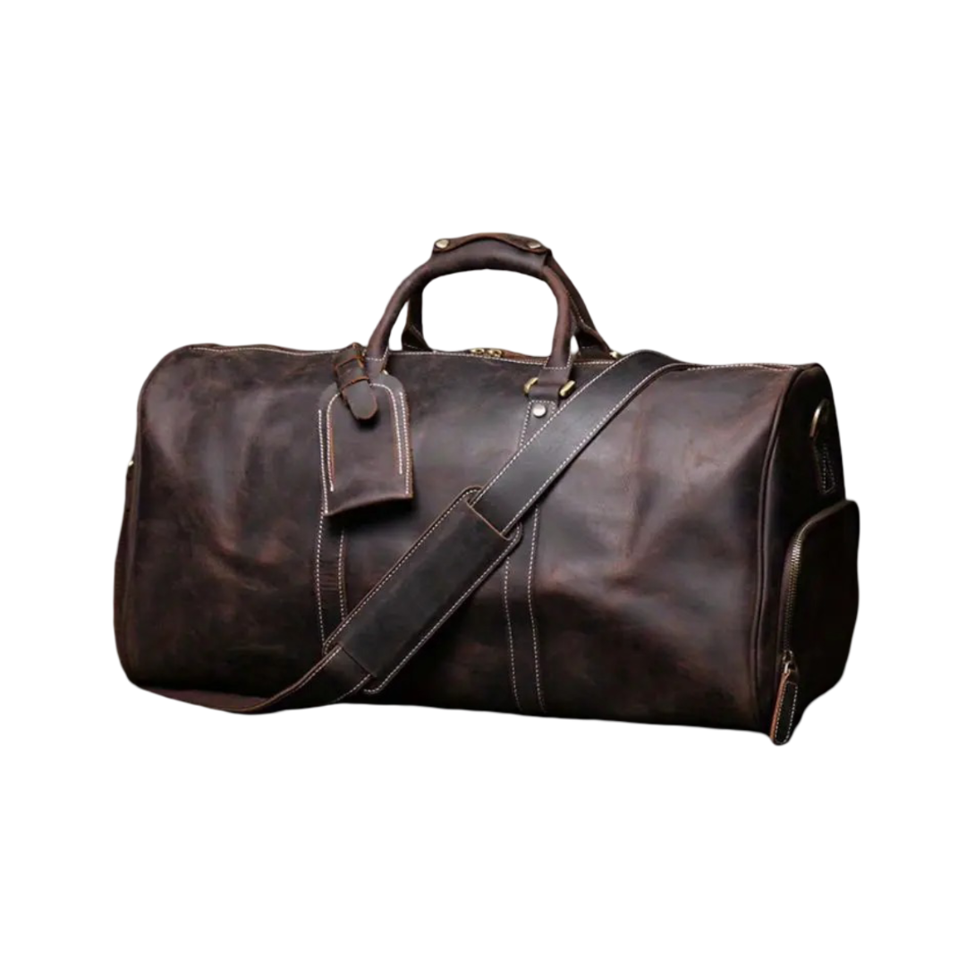 Montgomery - Genuine Top-Layer Cowhide Duffel Crossbody Bag
