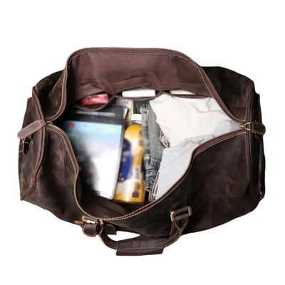 Montgomery - Genuine Top-Layer Cowhide Duffel Crossbody Bag