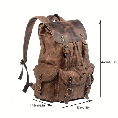 Crosby - Waterproof Retro Canvas Laptop Backpack
