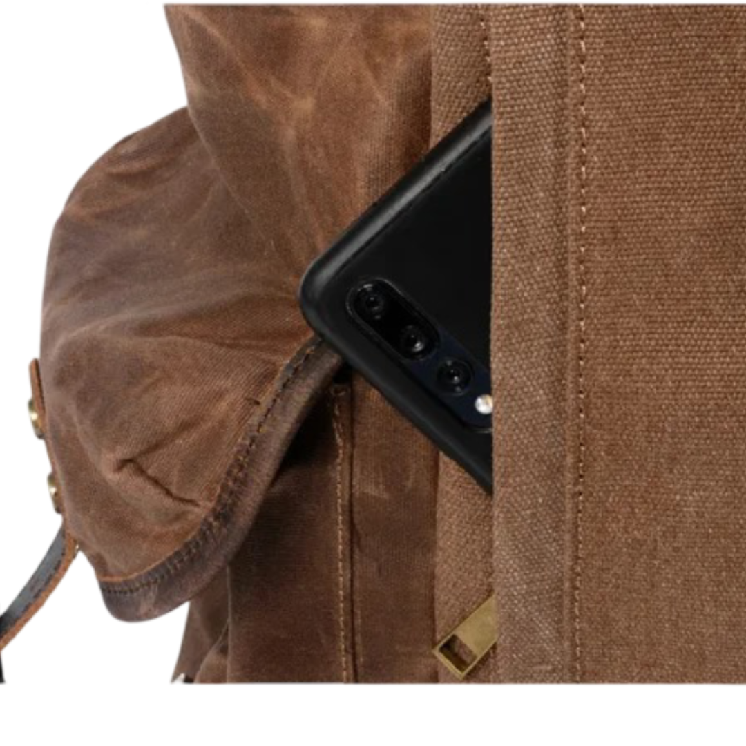 Crosby - Waterproof Retro Canvas Laptop Backpack