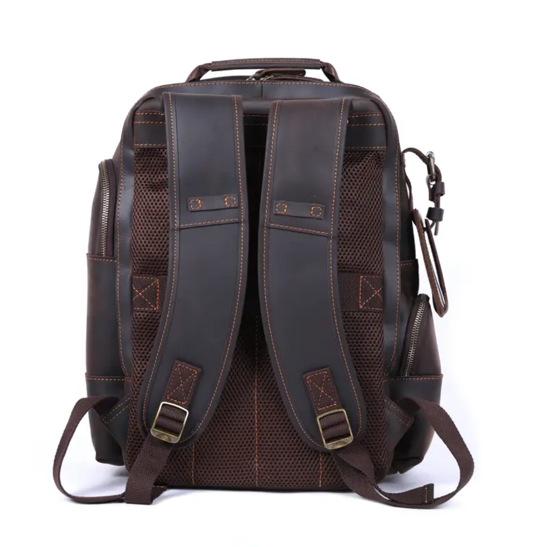 Sterling - Vintage Leather Multi‑Layer Backpack