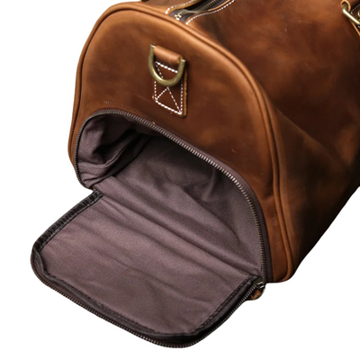Callahan - Premium Leather Travel Duffel Bag