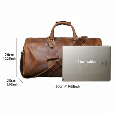 Callahan - Premium Leather Travel Duffel Bag