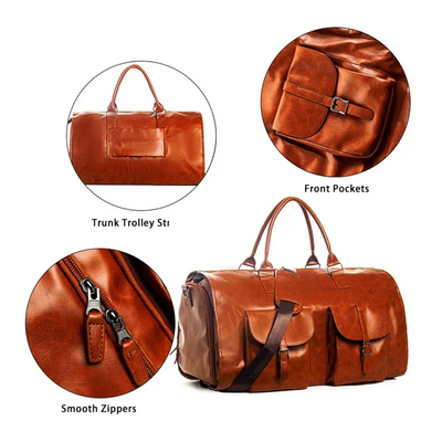 Hawthorne - Oversized Leather Luggage Duffel Bag
