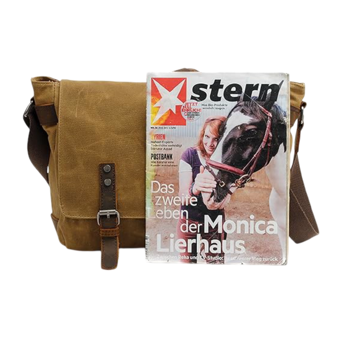 Drake - Waxed Accent Leather - Shoulder Bag