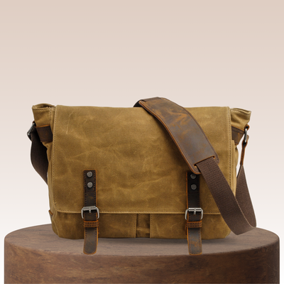Drake - Waxed Accent Leather - Shoulder Bag