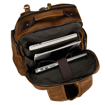 Nathan - Fashion Ample Leather Backpack