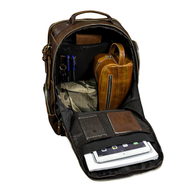 Nathan - Fashion Ample Leather Backpack