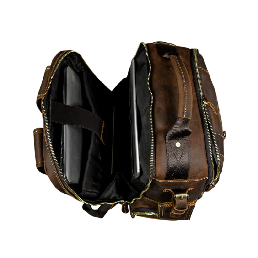 Nathan - Fashion Ample Leather Backpack
