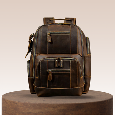 Nathan - Fashion Ample Leather Backpack