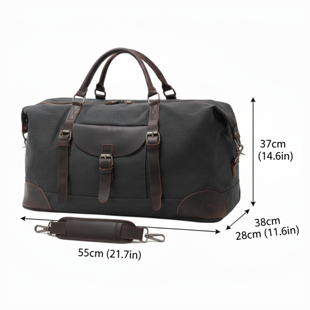 Francis - Vintage Rugged Leather - Duffel Bag