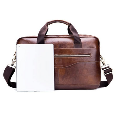 Anthony - Modern Leather Briefcase - Crossbody Bag
