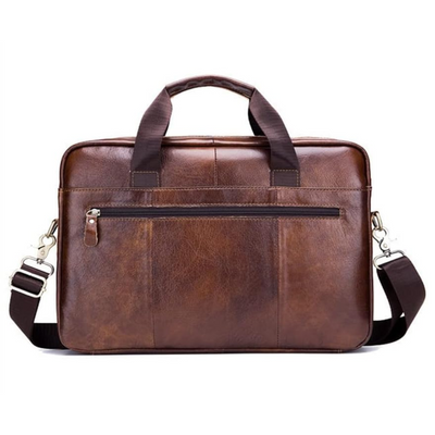 Anthony - Modern Leather Briefcase - Crossbody Bag