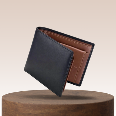 Sebastian - Two-Tone Leather Bifold - Wallet