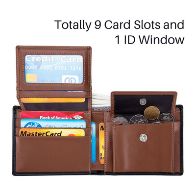 Sebastian - Two-Tone Leather Bifold - Wallet