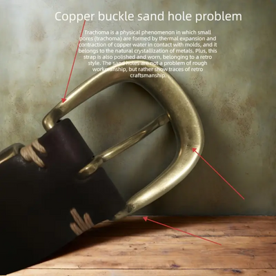 Luca - Retro Belt with Gold Buckle