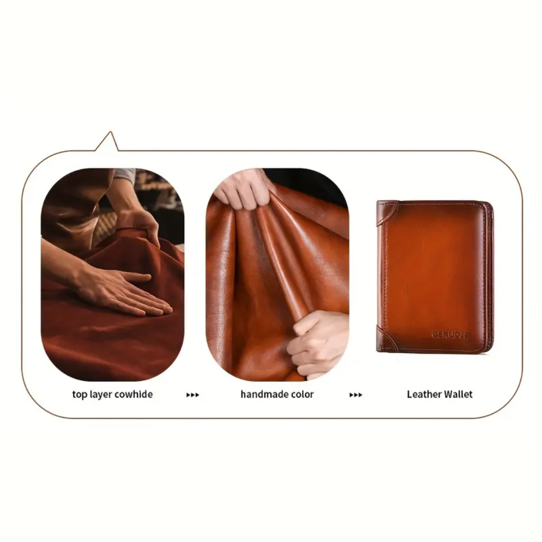 Sterlingfold - Genuine Leather Trifold Wallet for Men