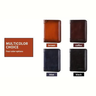 Sterlingfold - Genuine Leather Trifold Wallet for Men