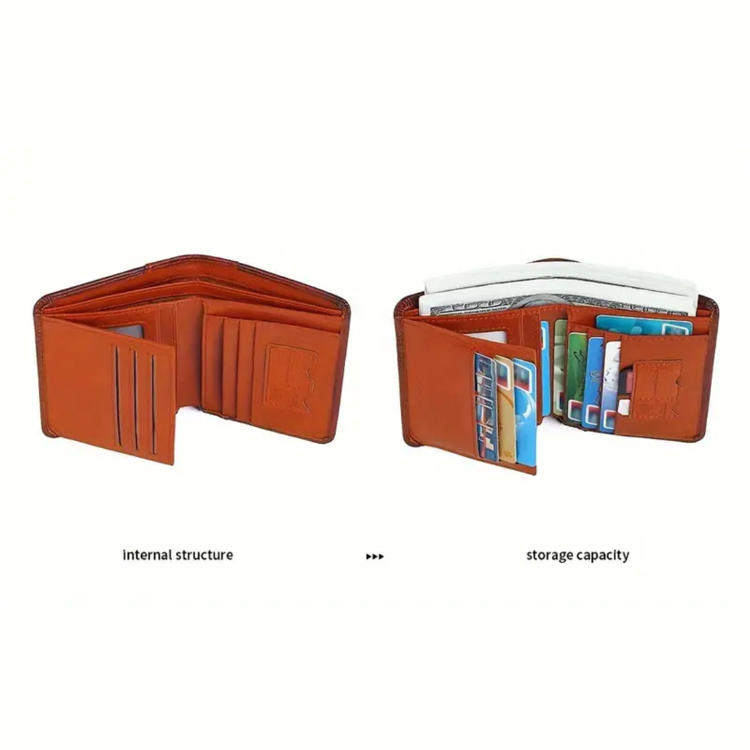 Sterlingfold - Genuine Leather Trifold Wallet for Men