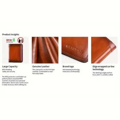 Sterlingfold - Genuine Leather Trifold Wallet for Men