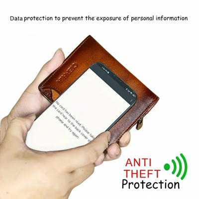Callum - Vintage Leather RFID Duo-fold Wallet