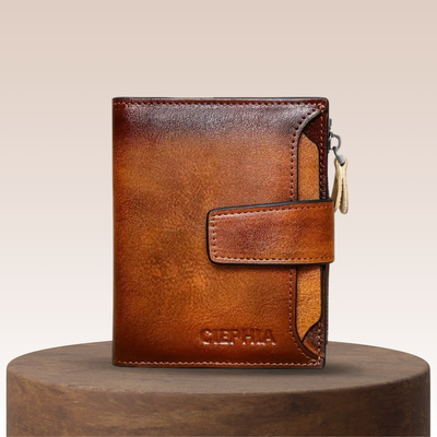Callum - Vintage Leather RFID Duo-fold Wallet