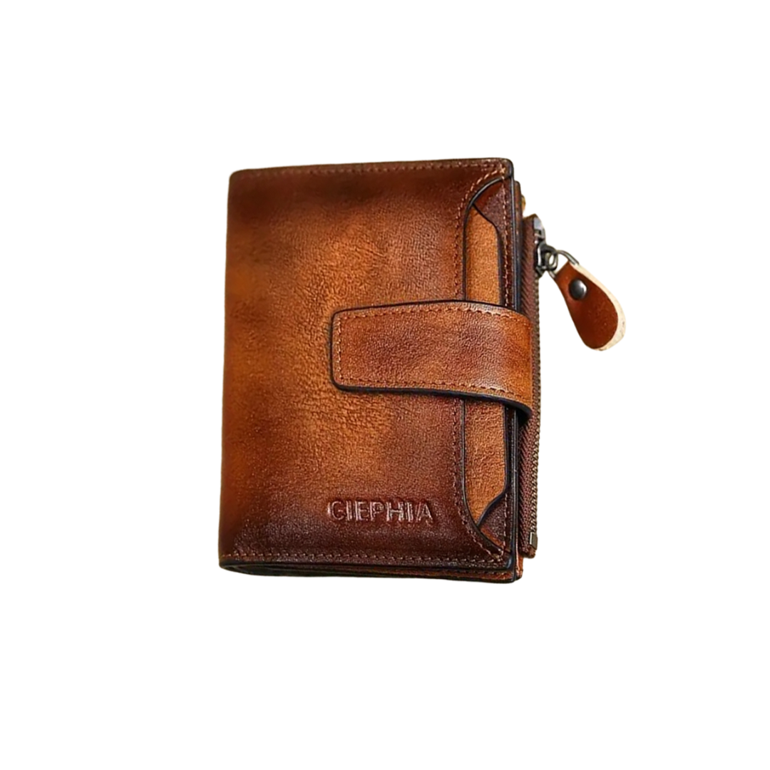 Callum - Vintage Leather RFID Duo-fold Wallet