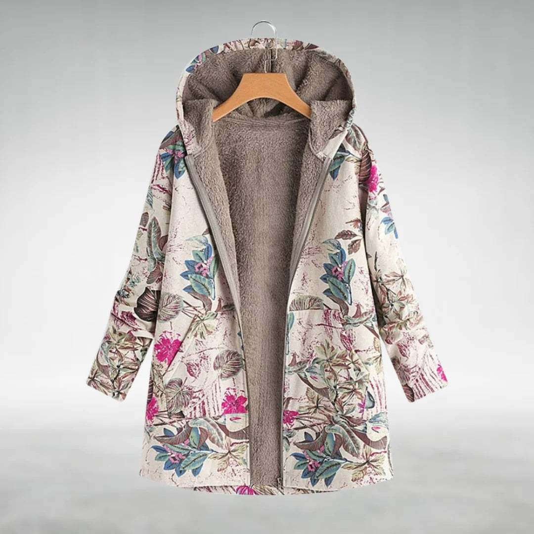 Birch - STYLISH FLORAL FLEECE JACKET
