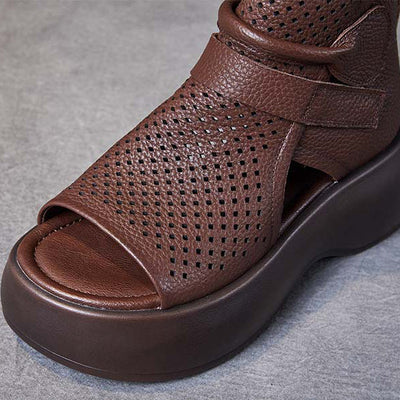Federica - Timeless leather orthopedic sandals