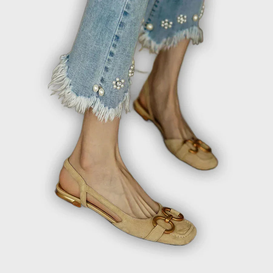 Riley - Elegant Orthopedic Square Heel Sandals
