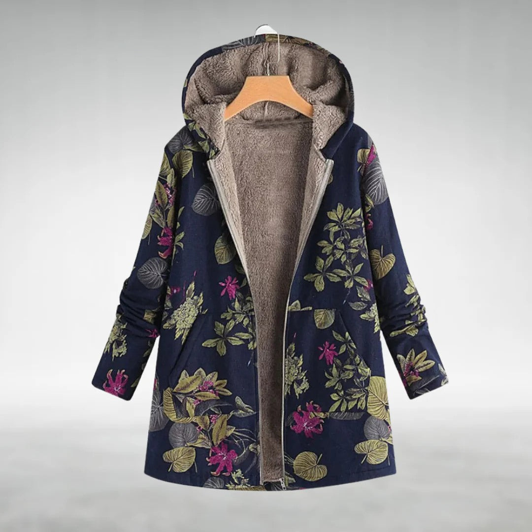 Birch - STYLISH FLORAL FLEECE JACKET