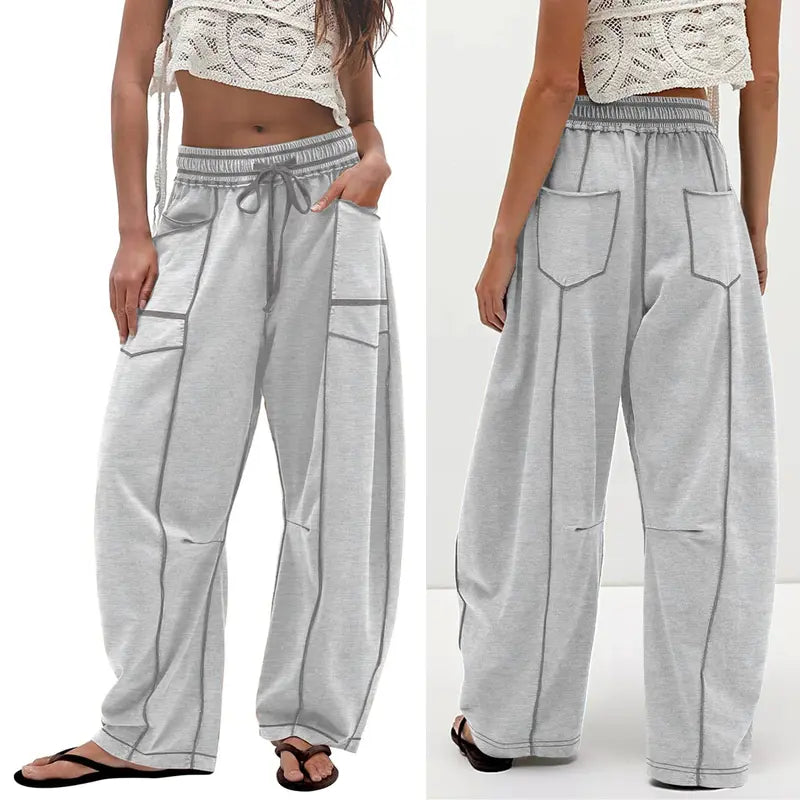 Orlaina - Relaxed Fit Wide Leg Pants
