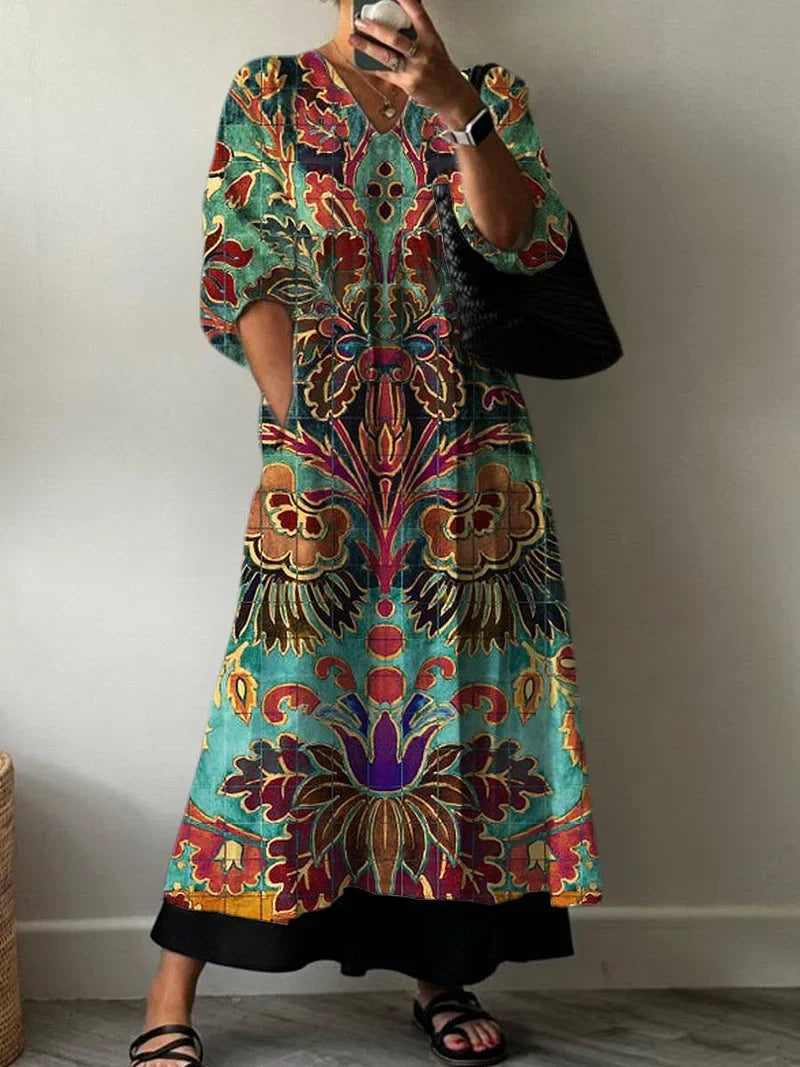 Kisha - Elegant Print Dress