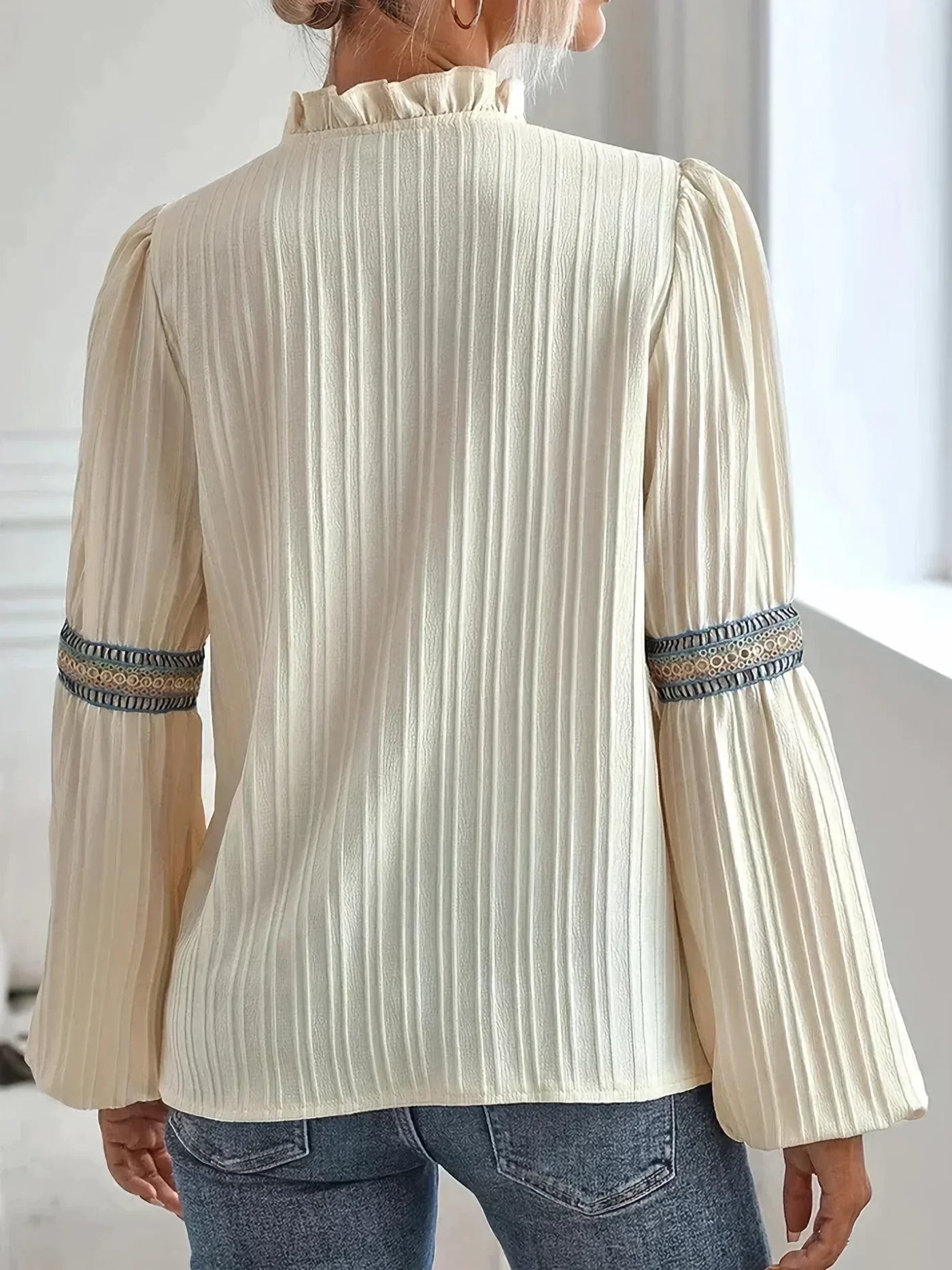 Belle - Stunning V-Neck Blouse