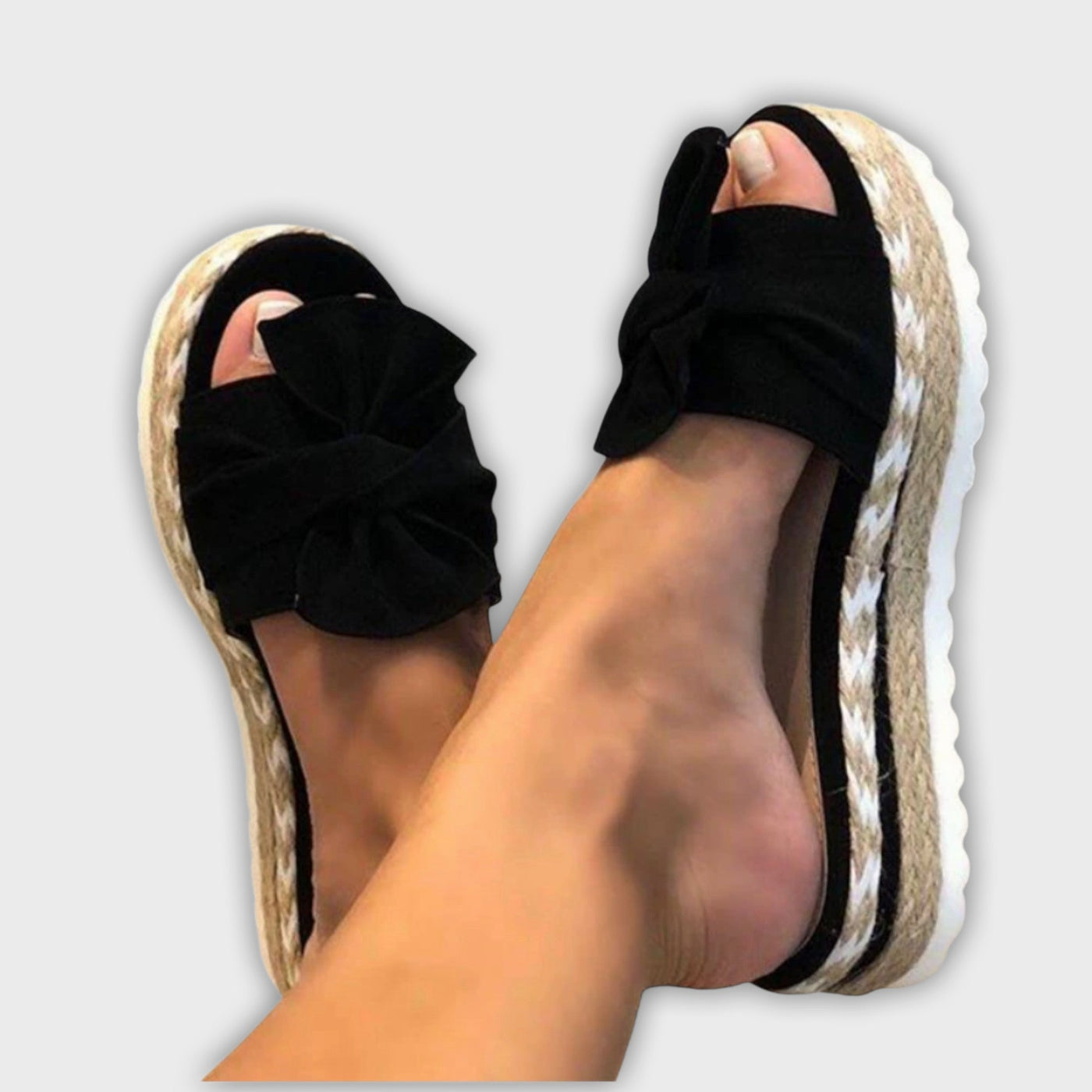 Solegenius - Bow-Embellished Orthopedic Sandals