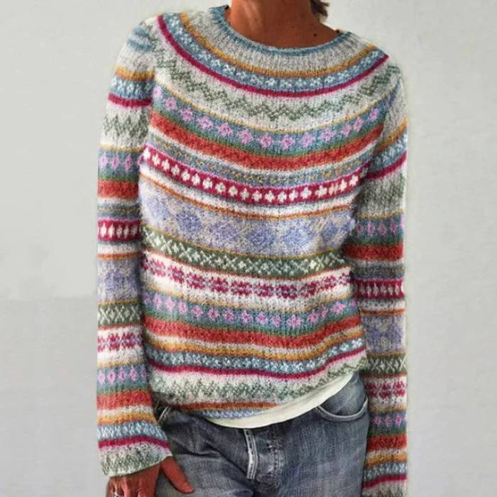 Simone - STYLISH RETRO SWEATER WITH VINTAGE CHARM