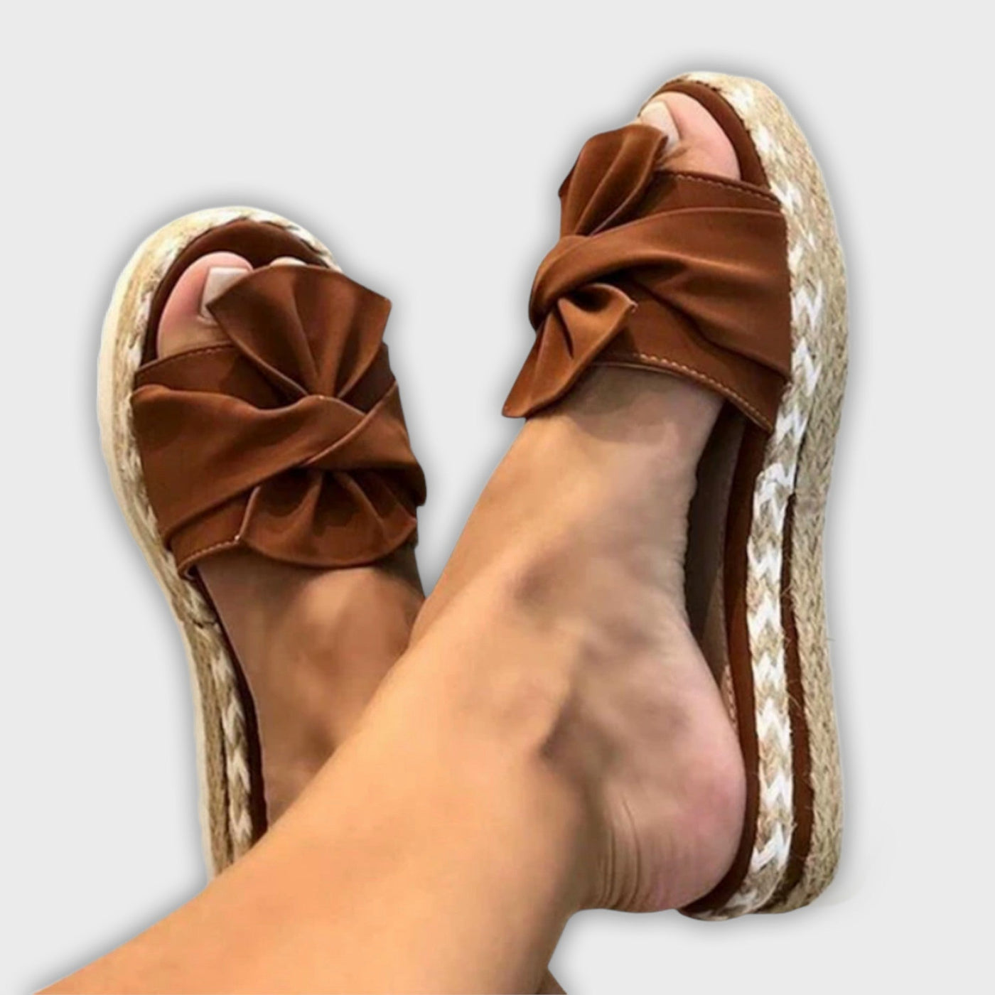 Solegenius - Bow-Embellished Orthopedic Sandals
